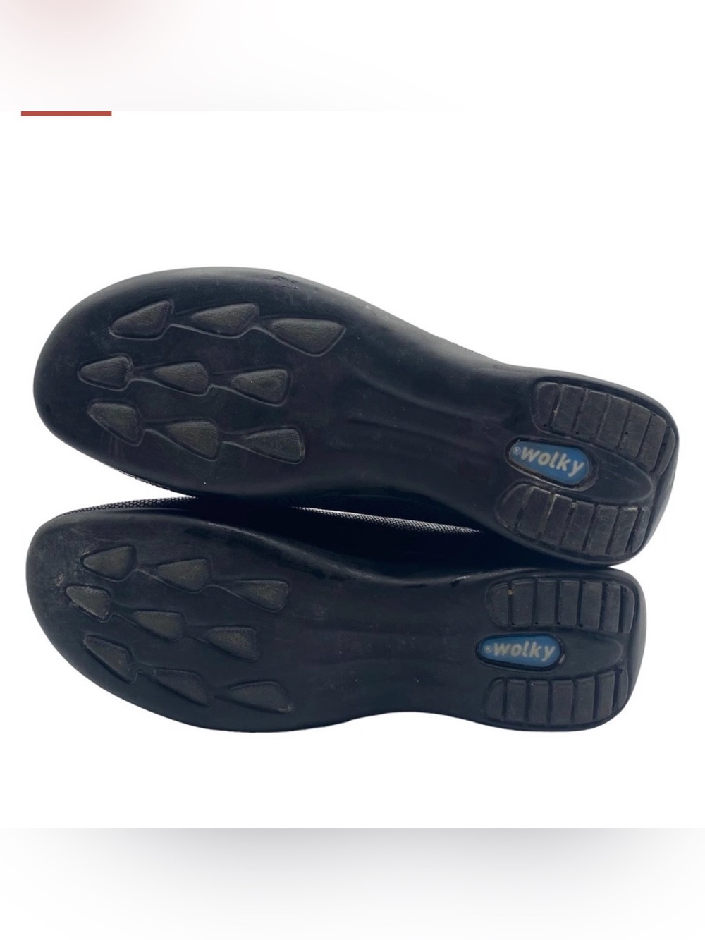 Wolky Slip On Ballet Flats 38 Black Leather Divine Collection Comfort Shiny - Picture 4 of 5